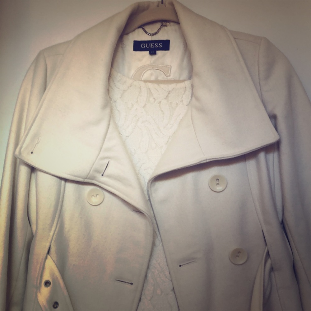 Guess Trench- winter white wool/ PS